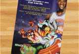 Space Jam Birthday Invitations Printable Space Jam Invitation Grainy Loonytoons Custom