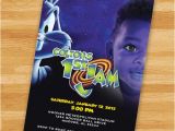 Space Jam Birthday Invitations Printable Space Jam Invitation Loonytoons Custom Birthday