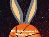 Space Jam Birthday Invitations Space Jam and Spaces On Pinterest