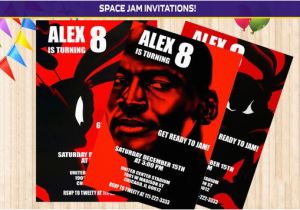 Space Jam Birthday Invitations Space Jam Invitation Space Jam Birthday Invitation Space Jam