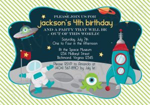 Spaceship Birthday Invitations Birthday Party Invitations for Boys Free Invitation