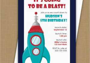 Spaceship Birthday Invitations Space Birthday Invitation Rocket Ship Invitation