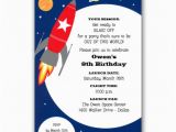 Spaceship Birthday Invitations Space Rocket Birthday Invitations Paperstyle