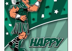 Spartan Birthday Meme Michigan State Spartans Mascot Happy Birthday Card 21230680