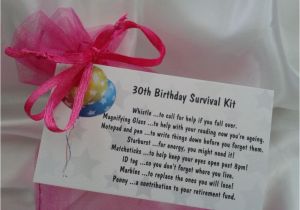 Special 30th Birthday Gifts for Her 30th Birthday Gift Survival Kit Keepsake Card Novelty