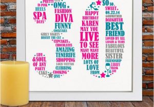 Special 30th Birthday Gifts for Her Personalized Birthday Gift 30th Birthday 30th by Blingprints