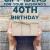 Special 40th Birthday Gifts for Him 20 Gift Ideas for Your Husband 39 S 40th Birthday Unique Gifter