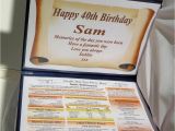 Special 40th Birthday Gifts for Him Happy 40th Birthday Gift the Year You Were Born