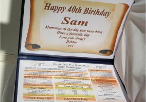 Special 40th Birthday Gifts for Him Happy 40th Birthday Gift the Year You Were Born