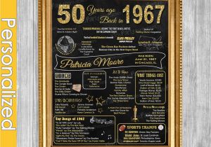 Special 50th Birthday Gifts for Him 50th Birthday Gift for Women 50th Birthday Chalkboard 50th