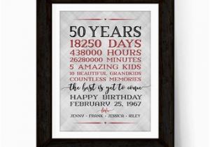 Special 50th Birthday Ideas for Husband 50th Anniversary Gifts for Grandparents 50 Year Anniversary