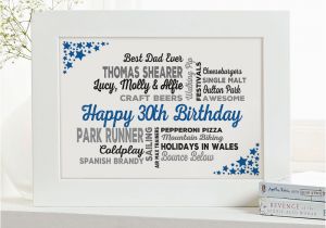 Special Birthday Gifts for Him Uk 30th Birthday Gift Of Personalised Word Art Chatterbox Walls