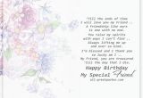 Special Friend Birthday Card Verses Birthday Wishes for Friends Messages Verses Short Poems