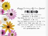 Special Friend Birthday Card Verses Happy Birthday My Dear Special Friend