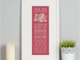 Special Gifts for Her 40th Birthday Personalised 40th Birthday Print Buy From Prezzybox Com