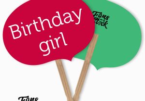 Speech for Birthday Girl Birthday Girl Speech Bubble Fans Fans On A Stick