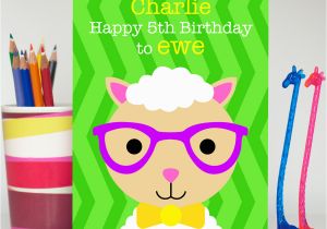 Spencer S Birthday Cards Boy Sheep Birthday Card Spencer the Sheep Colour their Day