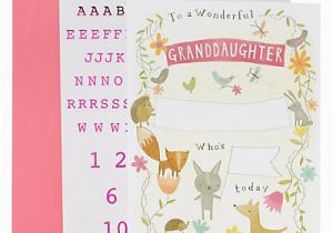 Spencer S Birthday Cards Granddaughter Personalise with Stickers Birthday Card M S
