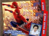 Spiderman Birthday Invitations with Photo Spider Man Birthday Invitations Printable or Invite Prints