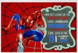 Spiderman Birthday Invitations with Photo Spiderman Birthday Invitation Invite Chalkboard Chevron