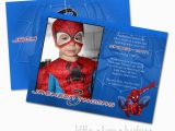 Spiderman Birthday Invitations with Photo Spiderman Custom Photo Birthday Invitation by Hullaballew