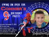 Spiderman Birthday Invitations with Photo Spiderman Invitation Template Free Download Everything