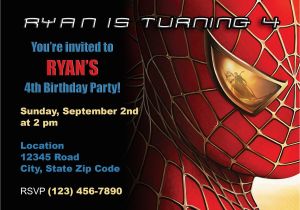 Spiderman Birthday Invites Items Similar to Spiderman Birthday Invitation On Etsy