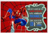 Spiderman Birthday Invites Spiderman Birthday Invitation Invite Chalkboard Chevron