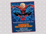 Spiderman Birthday Invites Spiderman Birthday Party Invitation Your by