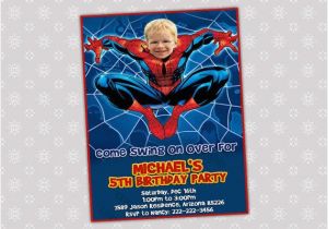 Spiderman Birthday Invites Spiderman Birthday Party Invitation Your by