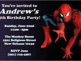 Spiderman Birthday Invites Spiderman Invitations General Prints