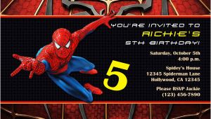 Spiderman Birthday Invites Spiderman Invitations General Prints