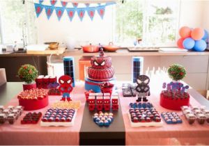 Spiderman Birthday Party Decorating Ideas Kara 39 S Party Ideas Spiderman Party with Such Cute Ideas
