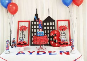 Spiderman Decorations for Birthday Party 21 Spiderman Birthday Party Ideas Pretty My Party