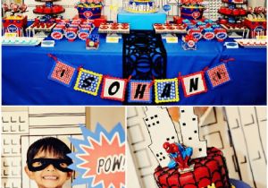 Spiderman Decorations for Birthday Party Boys Party Ideas A Spiderman Inspired Super Hero