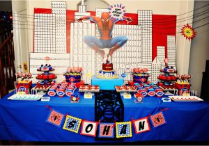 Spiderman Decorations for Birthday Party the Party Wall Spiderman Birthday Party Part 1 2 as