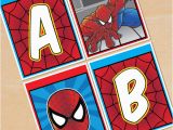 Spiderman Happy Birthday Banner Printable Free Free Printable Spider Man Alphabet Banner Pack
