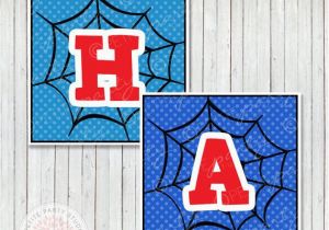 Spiderman Happy Birthday Banner Printable Free Free Printable Spiderman Birthday Decorations Spiderman