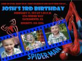 Spiderman Photo Birthday Invitations Custom Spiderman Birthday Invitation Photo Card 5×7 or 4×6