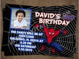 Spiderman Photo Birthday Invitations Spider Man Birthday Invitations Printable or Invite Prints