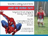 Spiderman Photo Birthday Invitations Spiderman Birthday Invitation by Mypaperinvites On Etsy