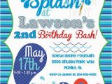 Splash Pad Birthday Invitations Pool Party Splash Pad Birthday Party Invitation
