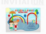 Splash Pad Birthday Invitations Splash Pad Invitation Splash Party Invitation Splish Splash
