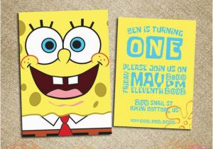 Spongebob 1st Birthday Invitations 73 Best Images About Spongebob On Pinterest Homemade