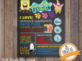 Spongebob 1st Birthday Invitations Spongebob 1st Birthday Invitations Best Party Ideas