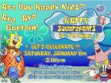 Spongebob 1st Birthday Invitations Spongebob First Birthday Invitations