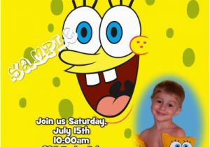 Spongebob 1st Birthday Invitations Spongebob Squarepants Birthday Invitations