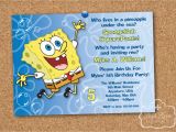 Spongebob 1st Birthday Invitations Spongebob Squarepants Birthday Party Printable Invitation