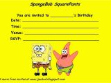 Spongebob 1st Birthday Invitations Spongebob Squarepants Party Invitations