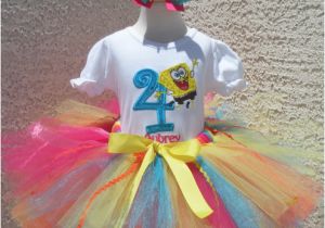Spongebob Birthday Girl Outfit Spongebob Girls Birthday Party Supplies Outfit